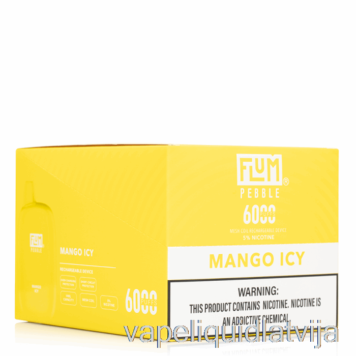 [10 Iepakojumu] Flum Pebble 6000 Vienreizējās Lietošanas Vape šķidrums